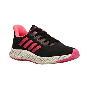 Tenis-Esportivo-Preto-e-Rosa-Solado-Texturizado-|-Veloce-Tamanho--34---Cor--PRETO-0